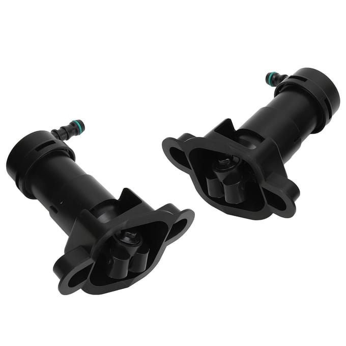 1 Paar Koplamp Sproeier 8E0955101D Links Rechts Voor Koplamp Sproeier Jet voor A4 B7 black