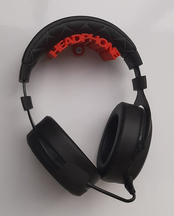 Hoofdtelefoon houder - muurbevestiging - wandbevestiging - Rood