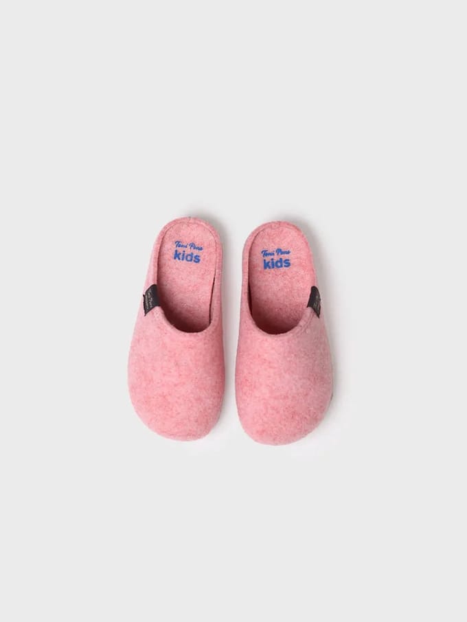 Kinderslippers van gerecycled vilt | LOGAN-FR