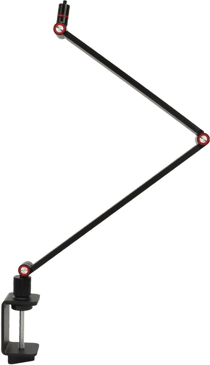 Projectorstandaard - Beamerhouder - Thuisbioscoop - Verstelbare schommelarm - 2 kg draaglast - Zwart