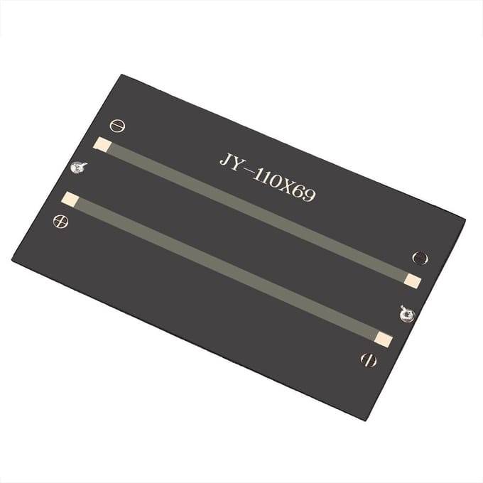 Mini panneau solaire polycristallin portable 1,2 W 5 V, module d'alimentation à monter soi-même, chargeur 110 x 69 mm gray