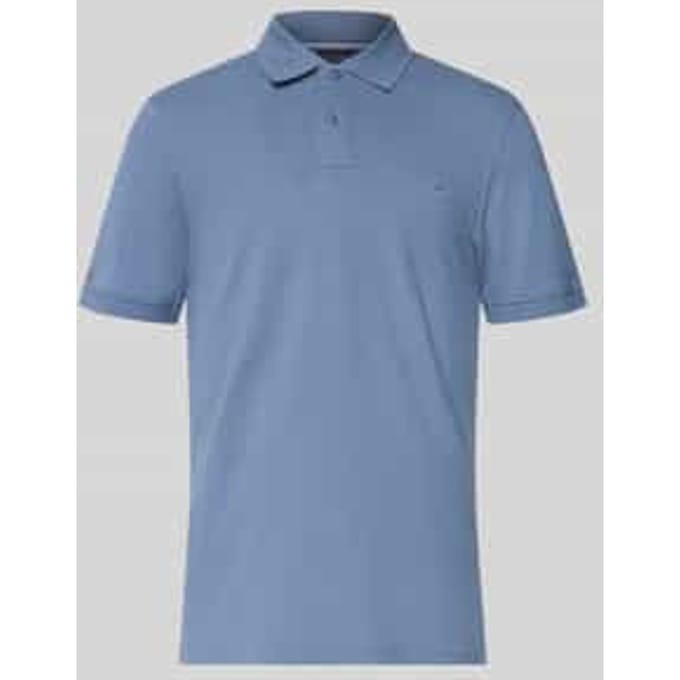 regular fit poloshirt met stitching