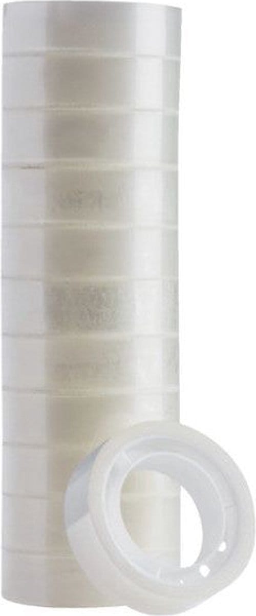 Plakband Quantore 12mmx10m transparant | 1152 stuks