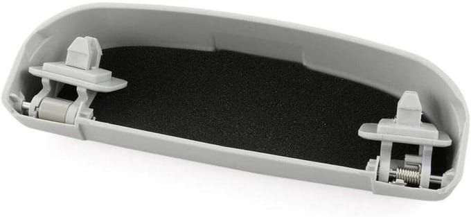 Brilhouder - Opbergkit - Auto Interieur - Met Binnenvoering - 19 cm - Grijs