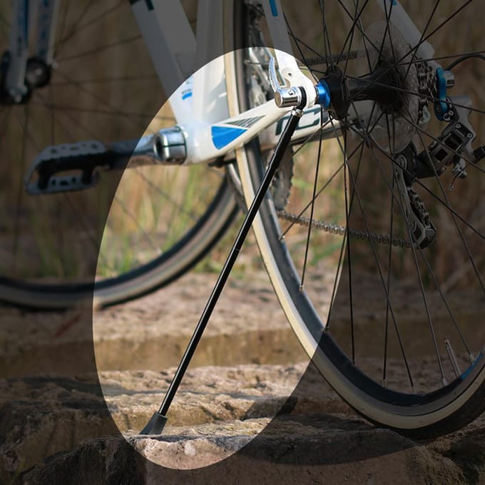 Snelspanner Race Mountainfiets Fiets Standaard Zijsteun Parkeerstandaard Accessoire white