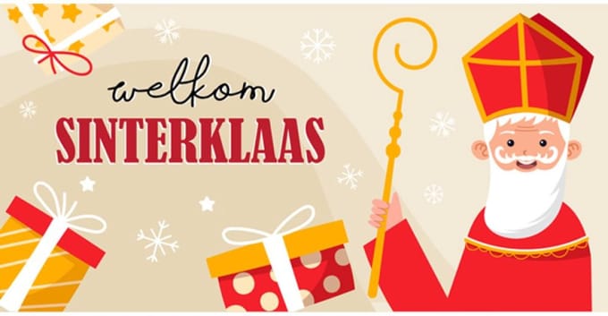 Welkom Sinterklaas Spandoek 75x150cm