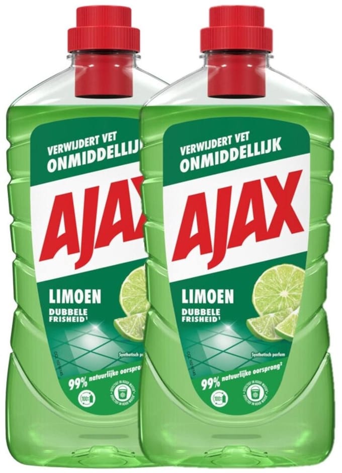 Ajax Allesreiniger Limoen - Multipack (2 x 1000 ml)