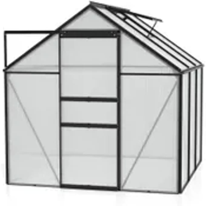 Vitavia Tuinkas Kit Comet 3800 - Polycarbonaat - 4mm - 3,8m² - 195x195x197cm - Zwart