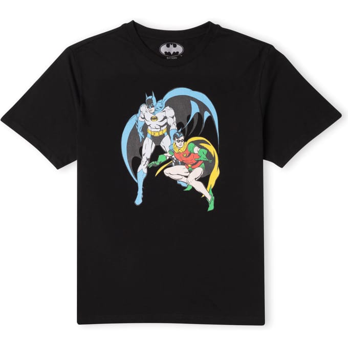 DC Batman & Robin Kids' T-Shirt - Black - 122/128 (7-8 jaar)