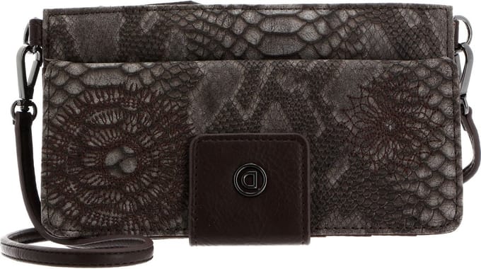 Desigual Schoudertas Koppeling Criseida Carmen Long Wallet Chocolate Bruine Veelkleurig