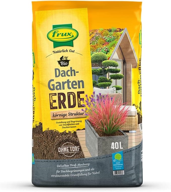Biologische Daktuinaarde - Groen Dak Substraat - Dak Begroeiing - Speciaal Samengesteld - 40 Liter