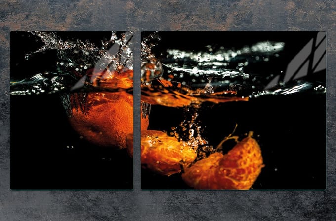 TMK ArtDeko - Snijplank van Gehard Glas - 100x52 cm - Fruitmotief