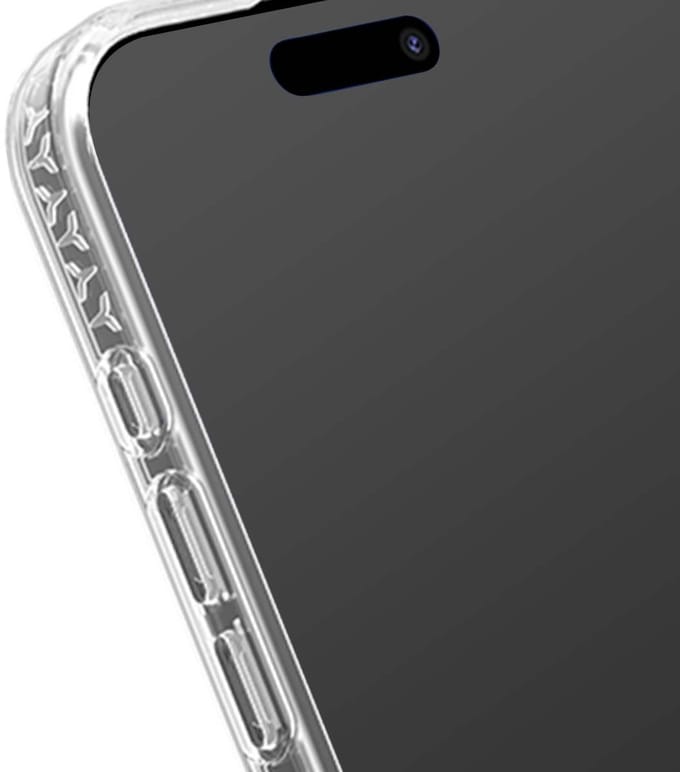 Force Case, Hoesje geschikt voor iPhone 17 Pro - MagSafe AIR, Transparant