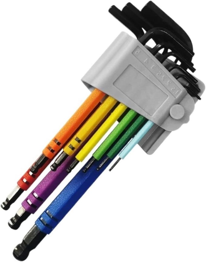 Inbussleutel set - L-sleutel kit - Meubels monteren - Stalen constructie - 1.5-10 mm - Metaal