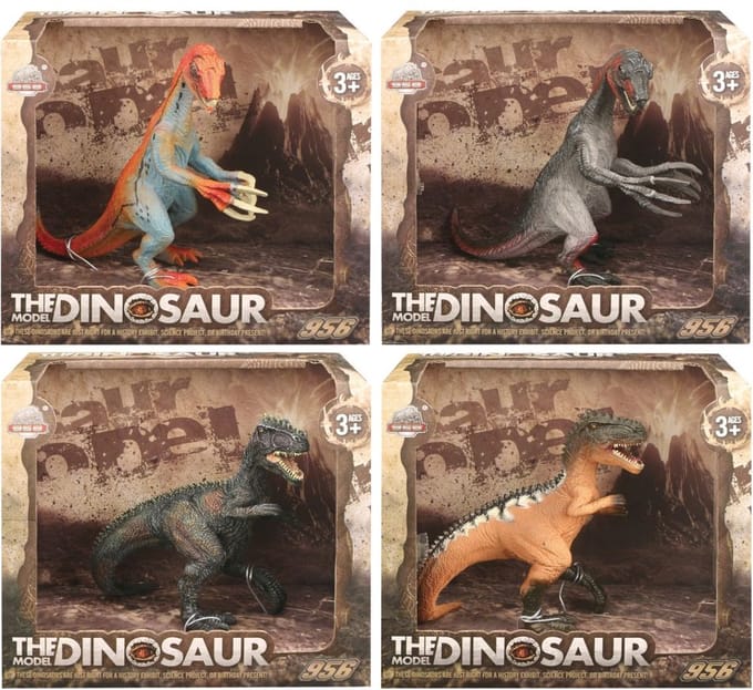 Medium Solid Dinosaurs 20X10X18 Ass.