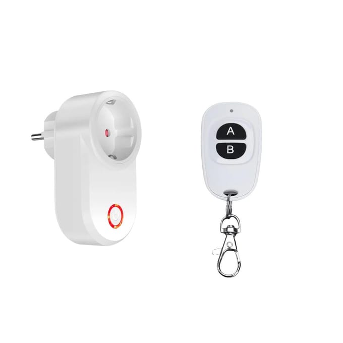 Prise Intelligente Sans Fil 433Mhz Télécommande Socket EU FR Étanche Télécommande 15A 110V 220V Prise RF pour Appareils Ménagers Lampe ON OFF du lac vert