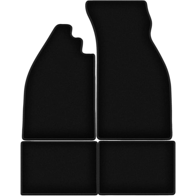 BASIS zwarte velours vloermatten voor: Volkswagen Kever 0 (1938-2003)