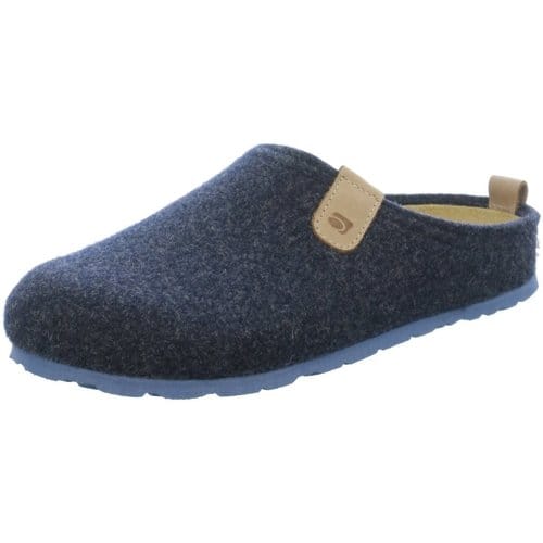 Blauw Grijs Vilten Herenpantoffels maat 41