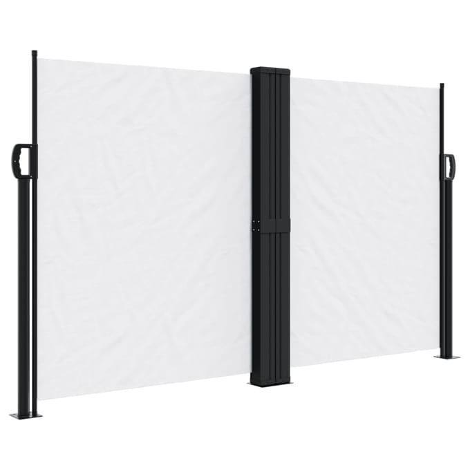 vidaXL - Windscherm - uittrekbaar - 140x600 - cm - wit