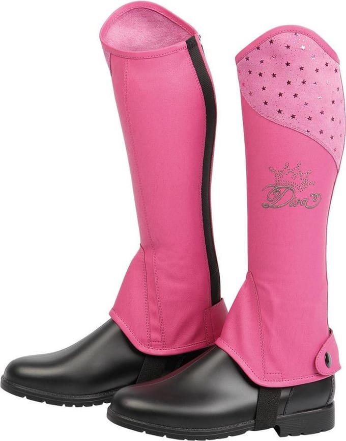 Harrys Horse Diva Kinder Minichaps - Maat: 12 Cm - Roze - Polyamide