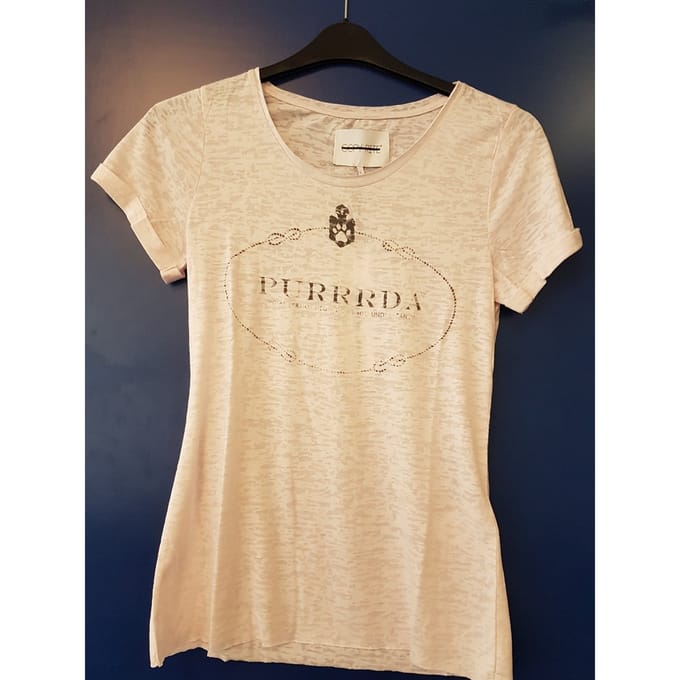 T-shirt dames roze - purrrda - mt M