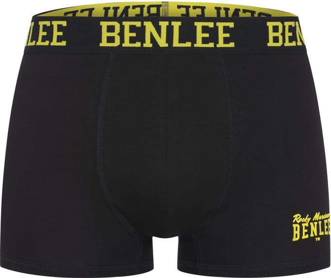 Benlee Abbington Boxershorts Doppelpack Black/Yellow-XXL