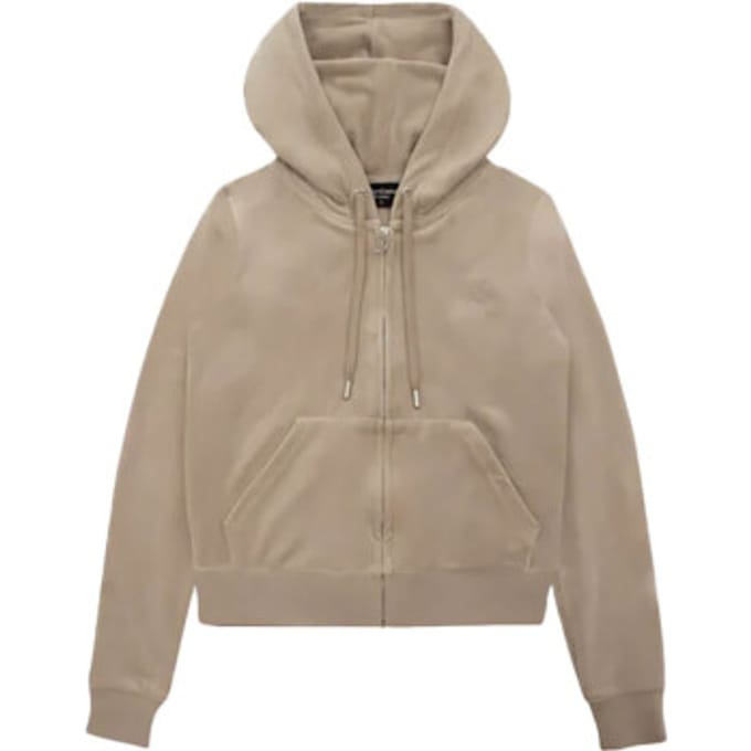 Juicy Couture Robertson hoodie met ritssluiting BEIGE - Maat M