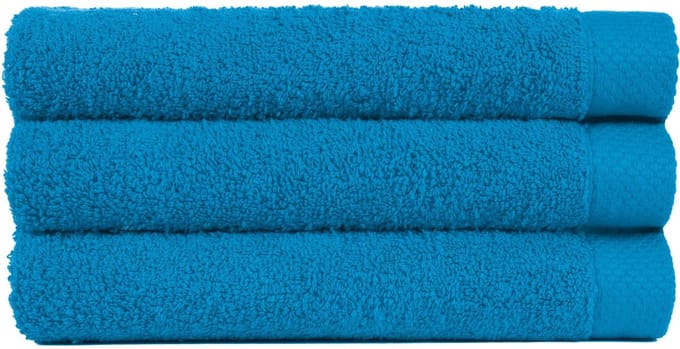 Handdoek 50x100 cm Uni Pure Royal Turquoise - 4 stuks