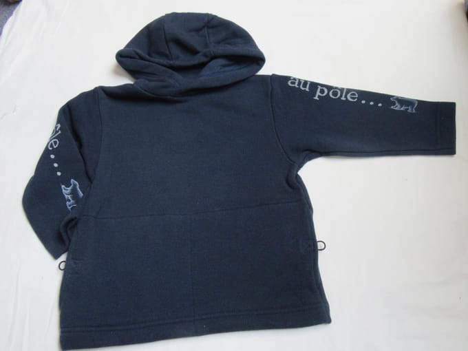 petit bateau , s.shirt met kap , marine , au pôle... , 4 jaar 102