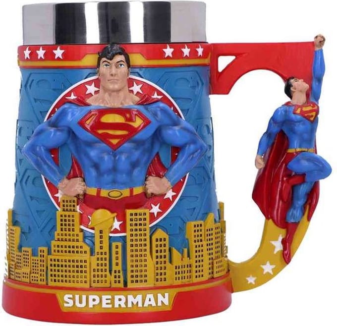 Nemesis Now - Superman Man of Steel Tankard 15.5cm - Mokken