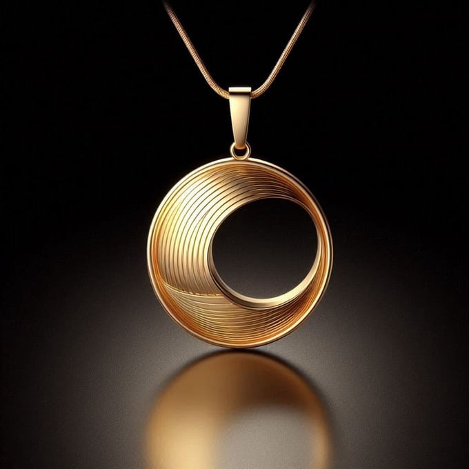 Collier Sélia signature D&A: doré Acier inoxydable résistant à l’eau