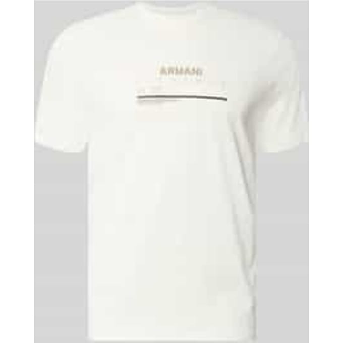 Slim fit t-shirt van 100% katoen met logoprint