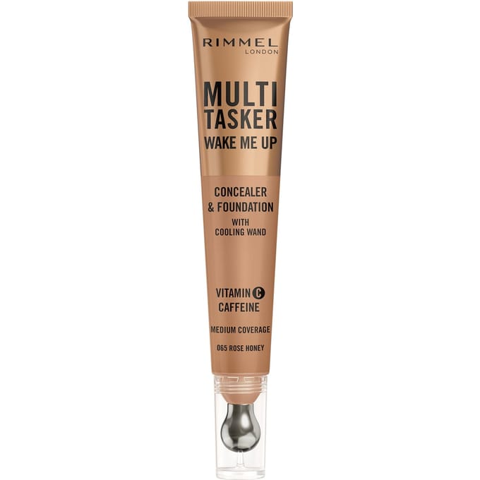 Rimmel Multi-Tasker Wake Me Up Foundation en Concealer 20 ml (Verschillende Tinten) - 065 Rose Honey