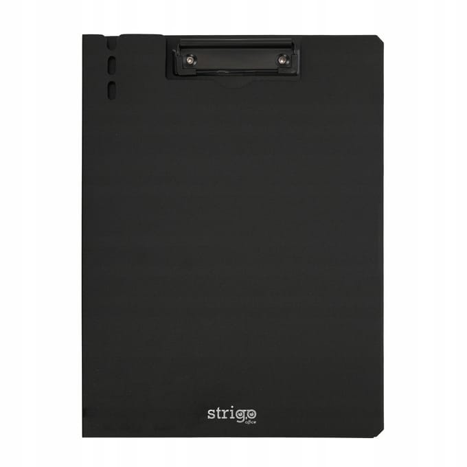 Strigo Klembord A4 Zwart - Schrijftablet met Klem