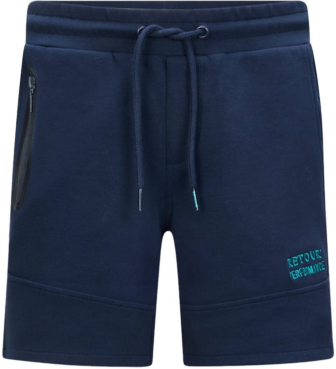 Retour dribble short in de kleur marine.