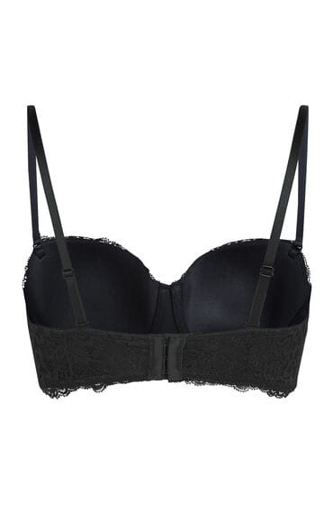Hunkemöller Voorgevormde strapless beugel bh Marine Zwart