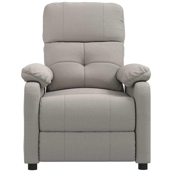Uitklapbare Massagestoel, Taupe, Bekleed met Stof