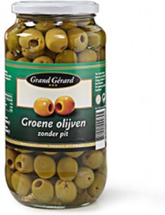 Olijven groen zonder pit Grand Gerard Pot  935 ml