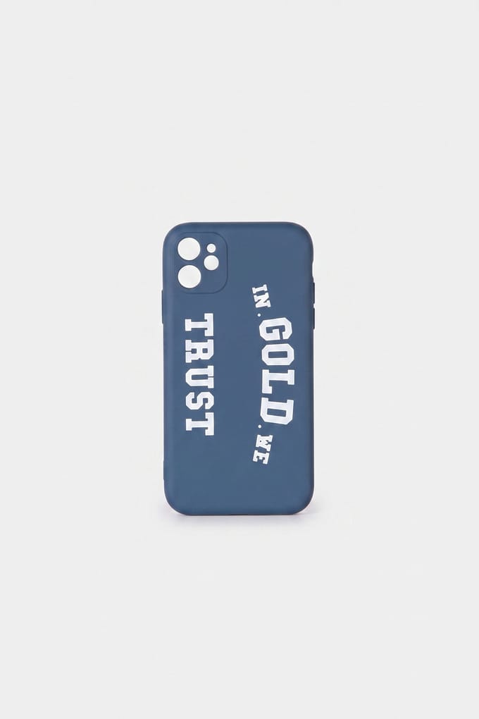 In Gold We Trust The Cellulaire Dark Blue Größe: OS | Handyhüllen Outlet | Unisex | Blau