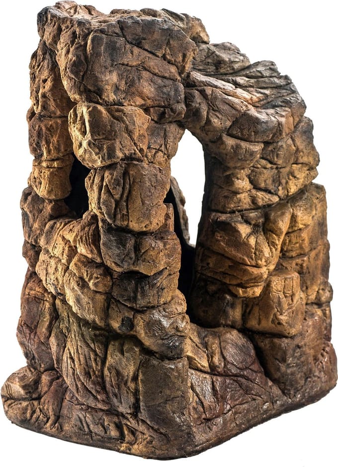 Ceramicnature Aquariumdecoratie Steen 39 X 22 Cm Bruin