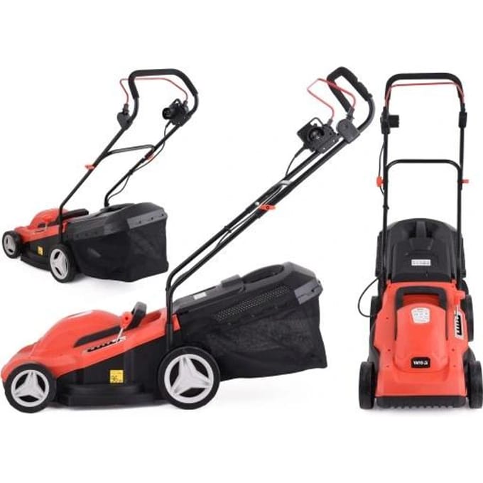 Yato YT-85205, Duwgrasmaaier, 38 cm, 2 cm, 7 cm, 3300 RPM, 50 l