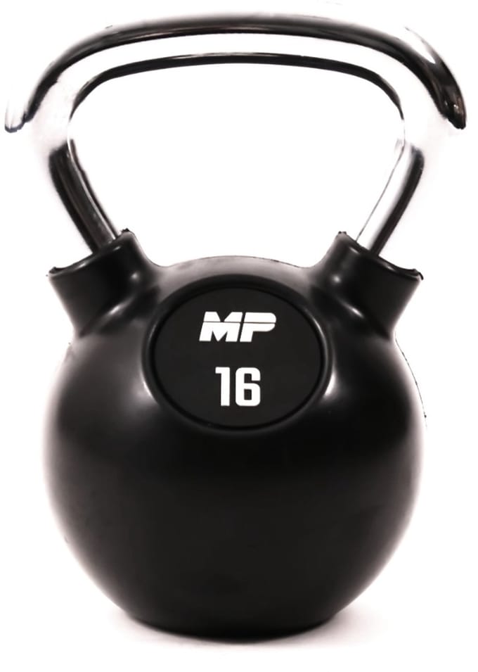 MP1304 Kettlebell Rubber/Chrome 16 kg