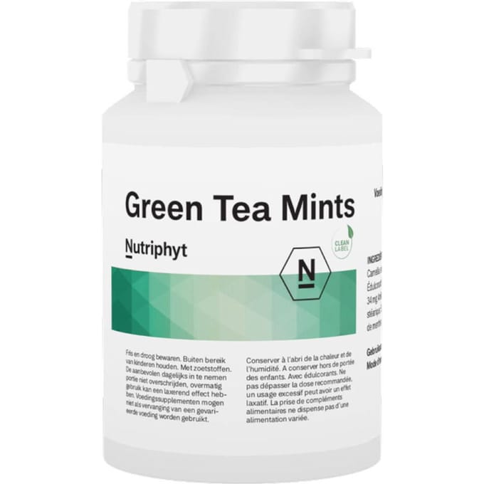 Nutriphyt Green Tea Mints - 120 tabletten