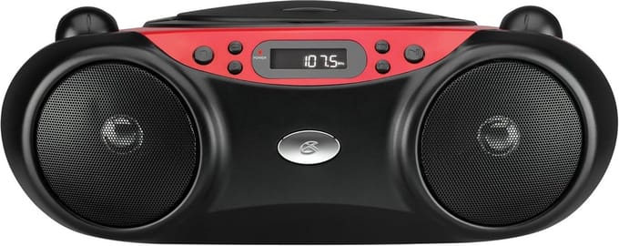 Draagbare Top-Loading CD Boombox met AM/FM Radio en 3.5mm Ingang