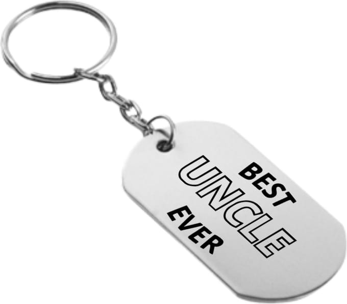 Akyol - beste oom ever sleutelhanger - Oom - familie - cadeau - 54 x 29mm