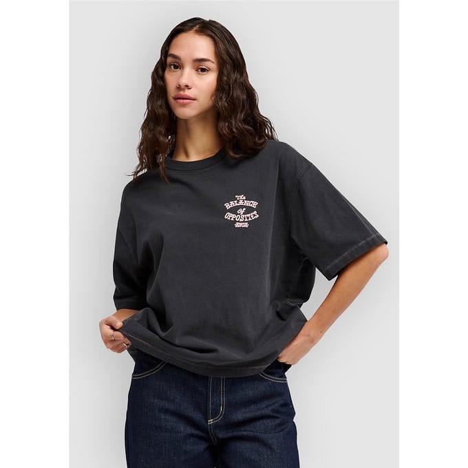 RVCA Dalas Snake Oversized T-Shirt zwart