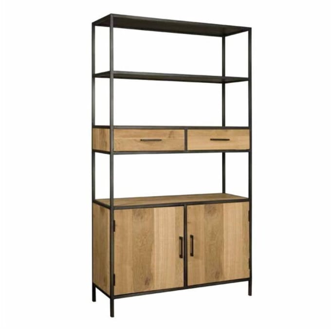 Tower Living Boekenkast Luna eikenhout 115 cm - Naturel