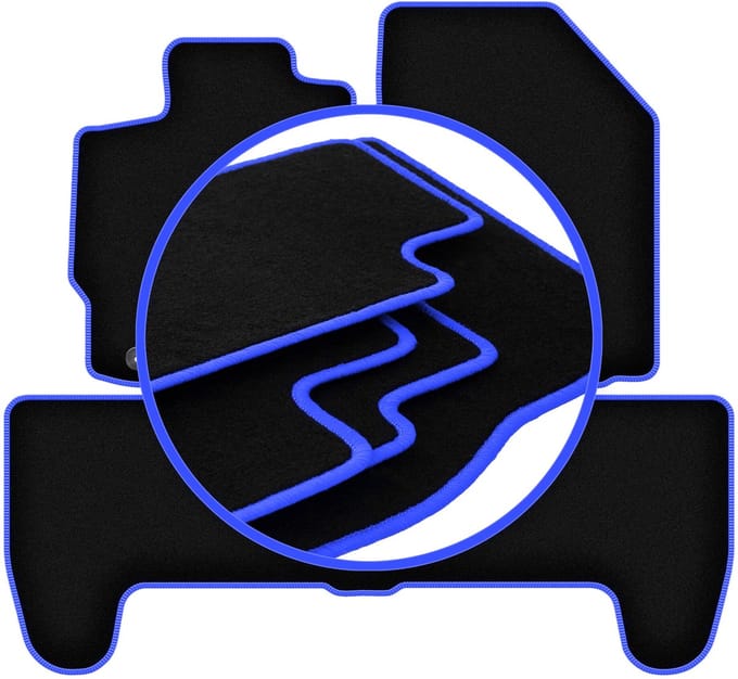 CARLUX-BLUE automatten voor: Toyota Yaris II hatchback (2005-2011)