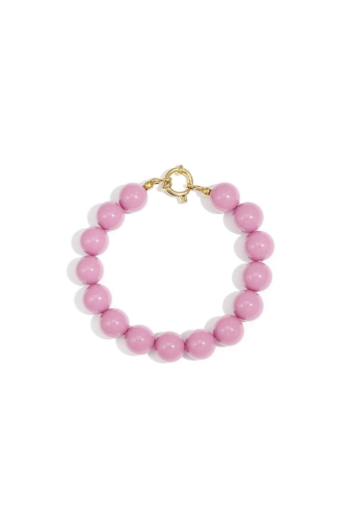 Beady Babe Charm Armband | Mauve | Kralenarmband