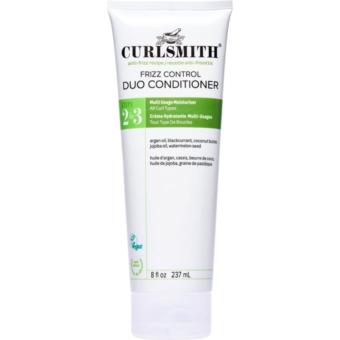 Curlsmith, Après-shampoing Duo Contrôle des Frisottis, Tous Types de Boucles, 8 fl oz (237ml) white